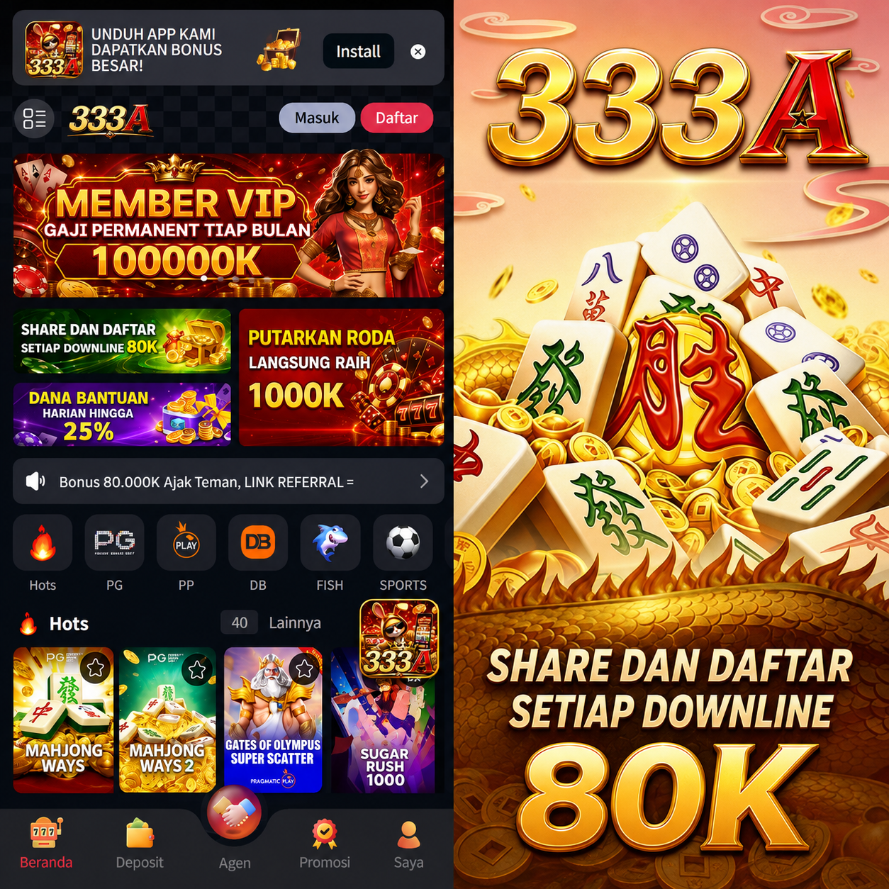 333A - 333a Dowdload & Install Aplikasi Slot Asli Minimal Bet 400 Perak