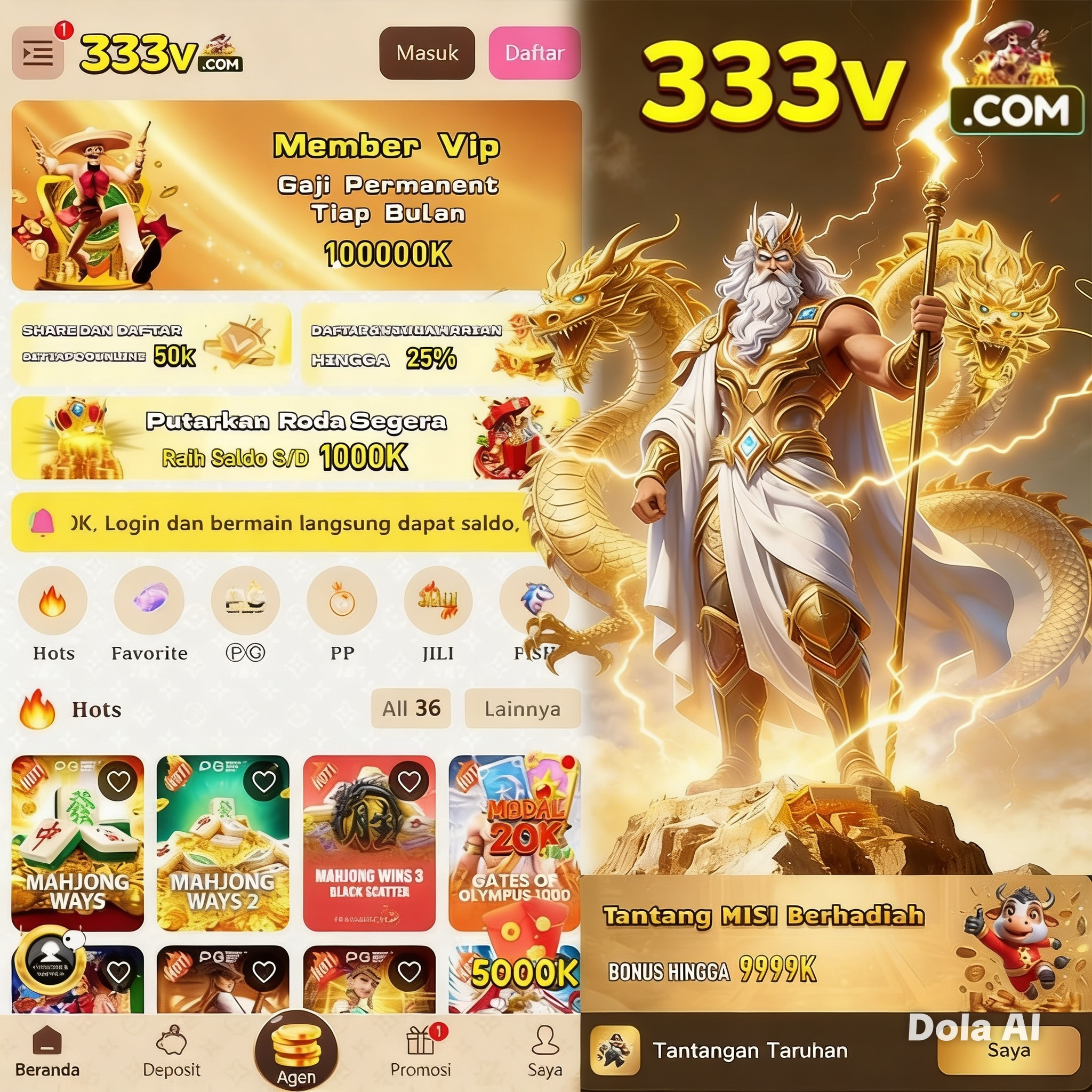 333V - Dowdload & Install Aplikasi Slot Asli Minimal Bet 400 Perak