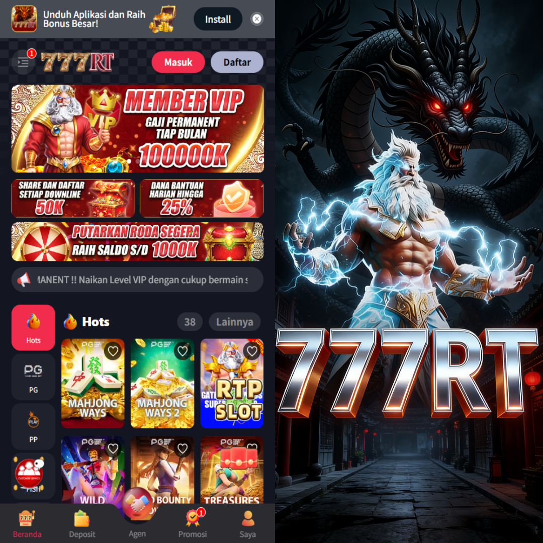 777RT - Portal Resmi Game Kasino dengan Link Daftar dan Akses Alternatif