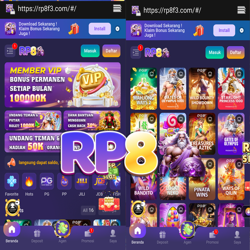 RP8 - rp8 Login Situs Resmi dan Nikmati Ragam Game PG Soft